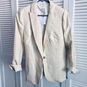 BRAND NEW J.Crew linen blazer in flax